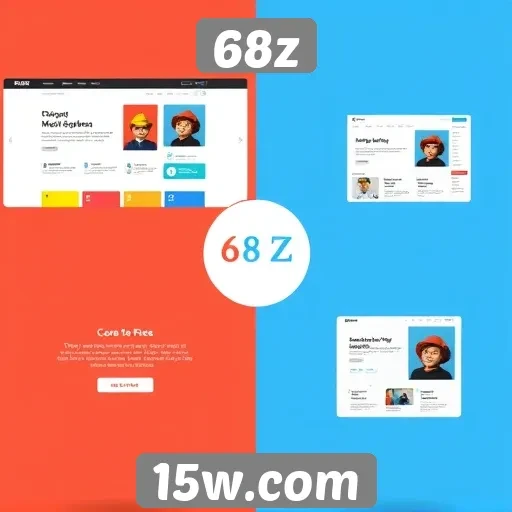 Evolução do design do site 68z nos últimos anos
