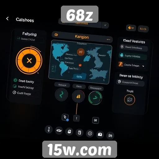 Interface do usuário do 68z em destaque